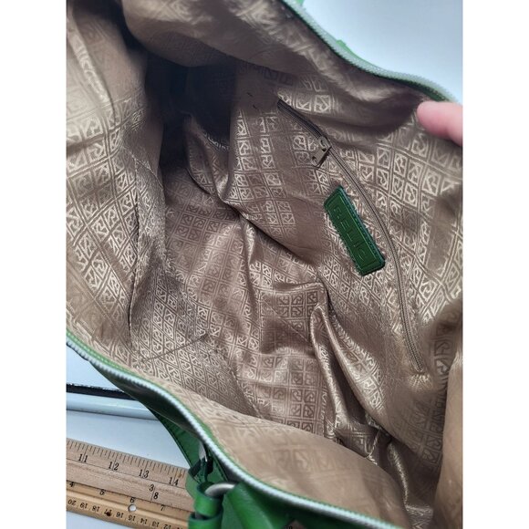 RELIC Y2K Apple Green Shoulder Bag Faux Leather Purse Double Strap *Flaw - Picture 9 of 12